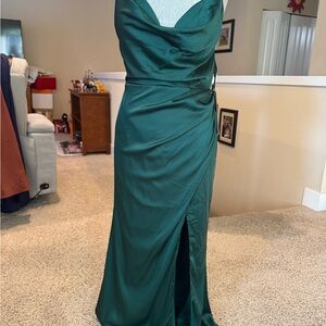 Cinderella Strapless Dark Green Dress